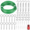 Belle Vous Kit Fil de Fer de Jardin et Tendeurs M5-30m de Câble en Acier Inoxydable - Support Inox - Crochet et Tendeur Serre Cable - Kit Treillis Plante Grimpante Exterieur