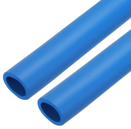 sourcing map 2 x 1 m Rohrisolierungsschlauch, 25 mm Innendurchmesser, 35 mm Außendurchmesser, Schaumstoffschlauch für Griffstütze, Blau, 2 Stück