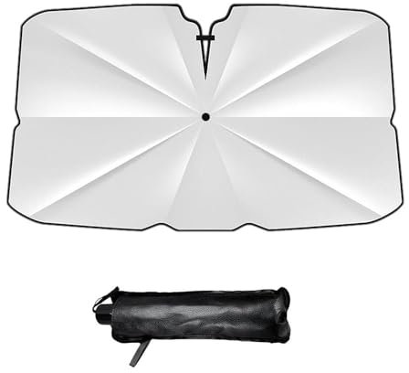 YUJHGHG Parasol Coche Delantero, para Ford Focus 2015-2018 Parasol Paraguas Coche, Parasol Coche con Anti UV Rayos, Plegable, Fácil de Instalar