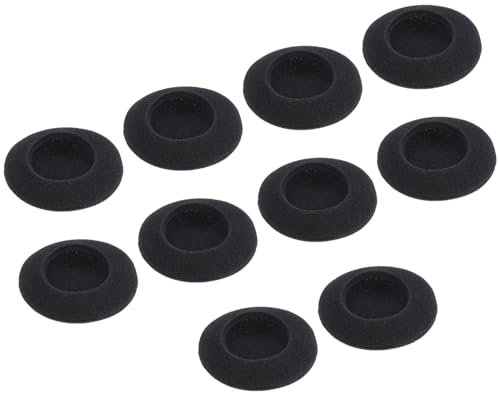 QUARKZMAN Ersatzschaum-Ohrstöpsel-Ohrhörer 45mm Ohrstöpsel für Ohrhörer Schwarz 10 Stück