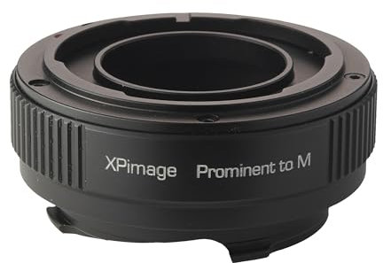XPIMAGE Objektivadapterring für Voigtländer Prominent Nokton 50-mm-Objektiv an Leica M-Kamera, Schwarz
