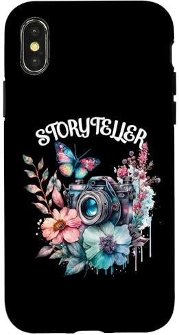 Hülle für iPhone X/XS Storyteller Kamera Fotografie Schmetterling Fotograf