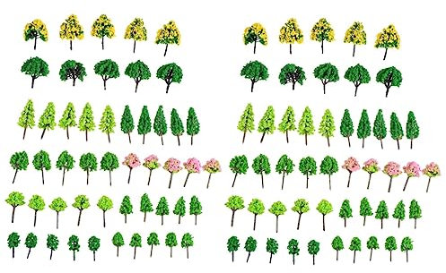 DIYEAH 110stücke Miniatur Landschaftsbaum Kunstbaum Modelle Für DIY Bastelprojekte Modellbau Und Landschaftsgestaltung Flexibel Und Langlebig Für Sandtisch-Dekorationen Und