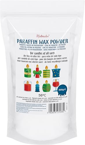 Materialix Paraffinwachs Pulver für Kerzen - verschiedene Größen (500g) - Kerzenwachs, Kerzensand, Kerzenwachs zum gießen