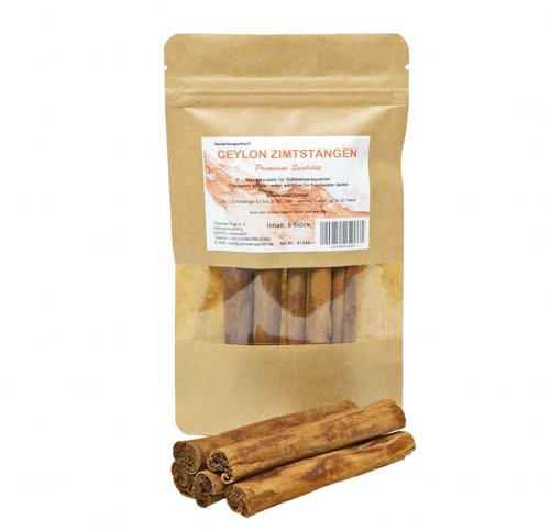 Garnelengarten® Ceylon Zimtstangen - 5 Stück- natürlicher Wasseraufbereiter für Süßwasseraquarien