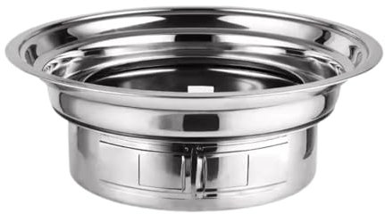 MagiDeal Barbecue Rond pour Viande, Steak, Barbecue de Table Polyvalent, Barbecue de Camping pour Cuisine en extérieur, Pique-Nique, Style A