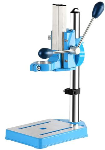 Tischbohrständer mit Drehwerkzeug - Tischbohrmaschine zum Bohren von Holz- und Kunststoffplatten, verstellbare Höhe und 38-50 mm Spannbereich