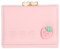 Xinjoduz 1 portefeuille Kawaii en forme de fraise pour femmes, adolescentes, filles, portefeuilles esthétiques, rose clair, petit sac à main en cuir à deux volets, mignon pour femmes, filles et femmes