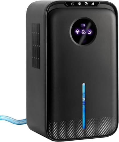 Dehumidifiers for Home, 2.5L Water Tank Small Dehumidifier With Drain Hose for Drying Clothes with 8-12-24HTimer Sleep Mode and Auto Shut Off Defrost,Quiet Dehumidifiers for Bathroom Bedroom Closet RV