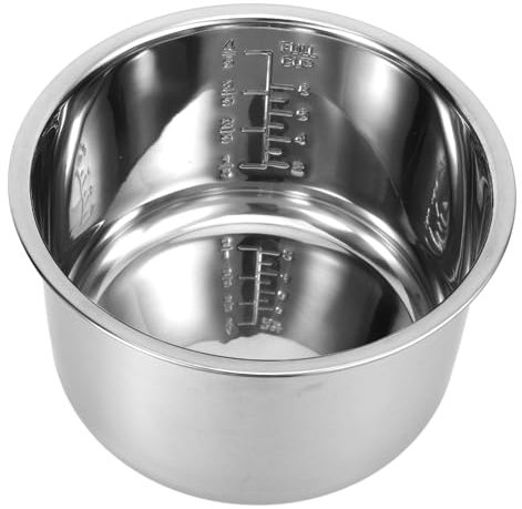 Amosfun Elektrischer Reiskocher Innentopf Aus Edelstahl Für Haushaltskocher Ersatztopf Kochtopf Für Reiskocher Zubehör