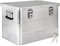 Trucky Aluminium Box mit Deckel Silber Alu Kiste Alukiste Auswahl Transportbox Metallbox Aufbewahrungsbox Boxen Abschliessbar Metallkiste, Größe:65 L