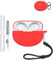 Silicone Protective Case for OnePlus Nord Buds 3 Pro Earbuds - Durable and Eco-Friendly Bluetooth Earphone Cover with Precise Holes and Charging Compatibility - Shock-proof, Comfortable Touch,Red