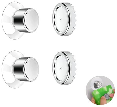 Kryzulax Lot de 2 Porte-Savons Magnétiques à Ventouse,Porte Savon Magnétique Ventouse Puissante,sans Perçage,pour évier,Douche et Baignoire