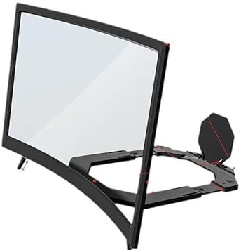 Agrandisseur d'écran pour Ordinateur Portable 6D HD, loupe de téléphone Portable, écran de Projection pour Films, vidéos, Jeux, loupe d'écran avec Support Pliable 2 en 1 pour téléphone Portable