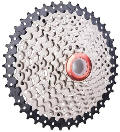 QIUYMGFG Fahrrad Kassette Fit Für ZTTO MTB 9 Geschwindigkeit 11-40T 11-42T Kassette 11-42 Fahrrad Freilauf 11-40 9s Für M430 M4000 Mountainbike K7 Zahnkranz Kassette(9s 42T SilverBlack)