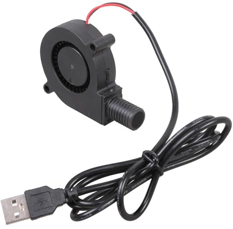 USB 5V 5015 Gebläse Lüfter 4300RPM Kompakte Kühlung für PC Drucker Elektronik Leise Thermosteuerung USB Gebläse Lüfter