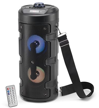 RED5 Typhoon 101 Wireless Bluetooth RGB LED Illuminated 2400 mAh Party Speaker