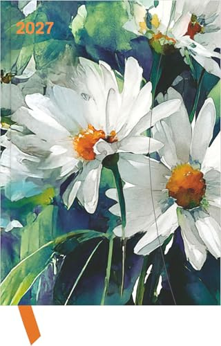 Dark Flowers 2027: Buchkalender 16x22 cm - Wochenplaner mit Magnetverschluss, Leseband, internationalen Feiertagen & Orga- und Noitzteil für Natur- & Blumenliebhaber