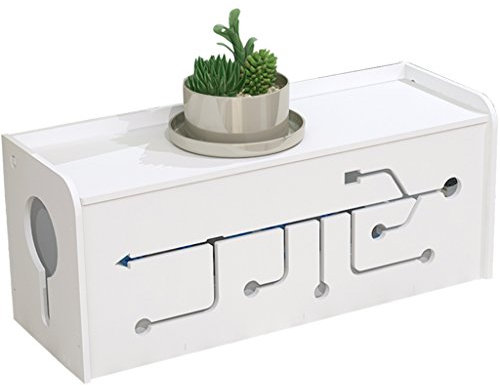 Cable Storage Box, GZD Splicing Cable Management Box Organizer Power Strip Box, Kids & Pet Friendly, for Power Cable And Plug, 26 * 13 * 15 cm