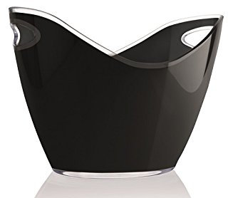 getgastro Champagnerkühler aus Kunststoff - doppelwandig, schwarz / 27 x 20,5 x 19,5 cm