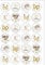 24 Precut Age 90 Ninety Ninetieth 90th Birthday Edible Wafer Paper Cake Toppers Decorations