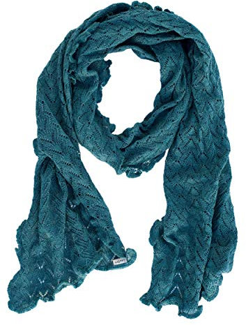 Invero, Merino Schal Lilly, 100% Wolle (Petrol)