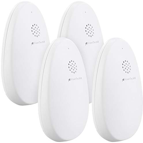 VisorTech Zubehör zu GSM-Alarmanlage 12V: 4er-Set Funk-Glasbruchmelder für Anlage XMD-4200/4400.pro/5400.WiFi (GSM-Funk-Alarmanlage komplett, Alarm System für Zu Hause)