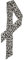 sourcing map Damen Leopard Lange Skinny Schals Stirnband Halstuch Schwarz 90 x 5cm