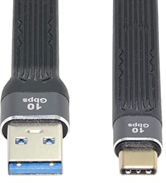 chenyang USB 3.0 tipo A macho a USB-C USB 3.1 tipo C macho host 10Gbps plano delgado FPC cable de datos para laptop y teléfono