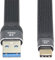 chenyang USB 3.0 tipo A macho a USB-C USB 3.1 tipo C macho host 10Gbps plano delgado FPC cable de datos para laptop y teléfono