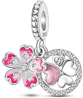Pandach Travel Round The World Charm Fits Pandora Charms Bracelets for Woman 929 Sterling Silver Dangle Pendant Bead with Clear CZ Stones,Girl Jewelry Beads Gifts for Women Bracelet&Necklace…