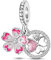 Pandach Travel Round The World Charm Fits Pandora Charms Bracelets for Woman 929 Sterling Silver Dangle Pendant Bead with Clear CZ Stones,Girl Jewelry Beads Gifts for Women Bracelet&Necklace…
