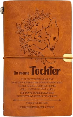 Vetbuosa Mutter Tochter Geschenk, Geschenk für Tochter, Tochter Geschenke von Mama, Geschenk Tochter, Geschenk Tochter von Mama, Geschenk Tochter - Handgefertigtes Ledernotizbuch