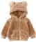 Bébé garçons filles dessin animé polaire veste à capuche manteau avec oreilles chaud vêtements d'extérieur manteau Zip Up manteau