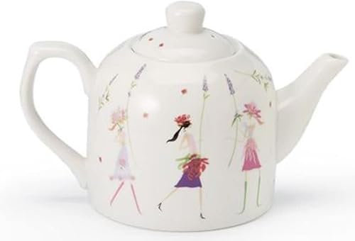 teemando® Kanne Flower Girls Porzellan 0,6 l