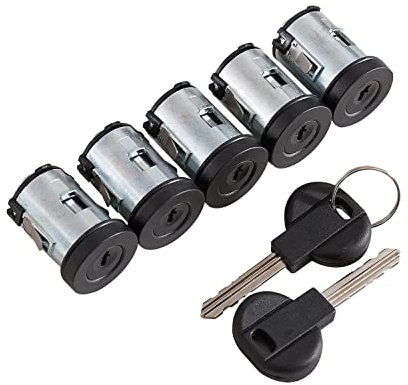 Ensemble Complet de 5 Barillets de Porte Avant Gauche Droite et Latérale Gauche Droite avec clés compatible 806 EXPERT EVASION JUMPY XANTIA XM SCUDO ZETA 4162.C9 9170.AY