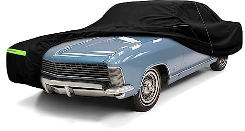 wasserdichte Autoabdeckung Ersatz für Buick Riviera 1963–1970 2-Türer Hardtop, 210T Allwetter-Autoabdeckungen mit Innen-Baumwolle & Schloss für Schnee Regen Lackschutz