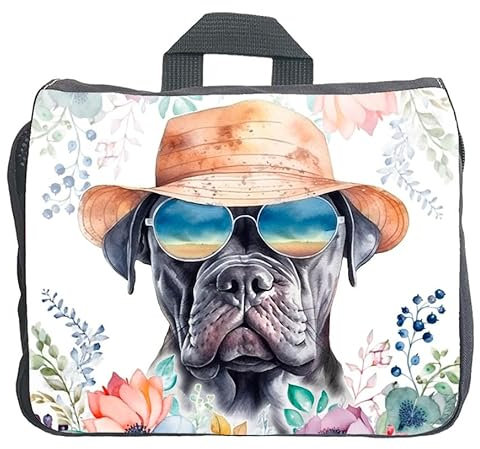 Cadouri Hundezubehörtasche mit Cane Corso - Aufbewahrungstasche mit Hunderasse für Hundebesitzer - originelles Geschenk - handgefertigt