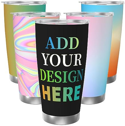 Ahdyr Vaso Taza de coche con imagen Vasos personalizados Foto personalizada Inserto de vaso de acero inoxidable Tazas de doble pared Taza de viaje con aislamiento de café