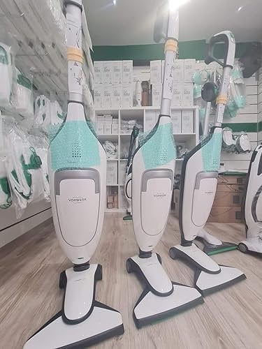 Scopa Elettrica Vorwerk Folletto VK220S bianca NUOVA con 2 Anni Garanzia e 6 sacchetti con 6 profumi omaggio (THE POINT FOLLETTOO)