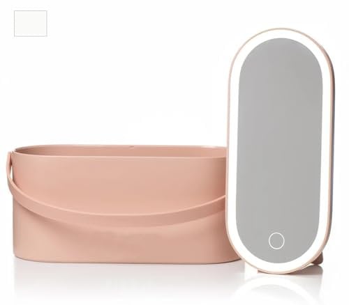 YASTA Organizzatore Porta Trucchi Con Specchio Led Box Per Cosmetici Organizer Portagioie Astuccio Da Viaggio