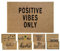 MYPURECORE Coir Welcome Door Mat, 60x40cm - Durable, Non-Slip, Eco-Friendly, Absorbent Coir Mat for Indoor/Outdoor, Entrance, Floor (POSITIVE VIBES)