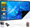 Beamer Leinwand 84 Zoll + Schwarze Rückseite Gegen-Lichtdurchlässigkeit,16:9/Faltenfrei/160°/Waschbar/Faltbar,Indoor/Outdoor, Inklusive Nagelhaken und Handtasche