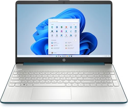 HP Laptop 15s-fq3004sl Notebook, Intel Celeron N4500, RAM 8 GB, SSD 128 GB, Grafica Intel UHD, Schermo 15.6” FHD SVA Ultraslim, Antiriflesso, Webcam HD, Lettore Micro SD/SD, Windows 11 S, Azzurro