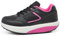 Zapatillas de swing para correr, zapatillas deportivas, cómodas para caminar, columpios, fitness, spa, adelgazar, cómodas, para mujer, 05 Negro Fucsia Ajuste Apretado, 39 EU Estrecho