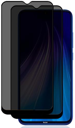 Zerrshoo Protector Pantalla para Redmi Note 8, Redmi Note 8 Cristal Vidrio Templado Antiespia 2 Piezas, 9H Dureza Vidrio, Privacidad Protector Cristal para Redmi Note 8 Templado Pantalla