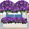 SOMYTING 10 Bündel Kunstblumen wie Echt Balkon Künstliche Blumen Außenbereich UV-beständig Wetterfest Künstliche Balkonpflanzen Balkonblumen für Haus Fensterbank Hochzeit Dekor (Lila)