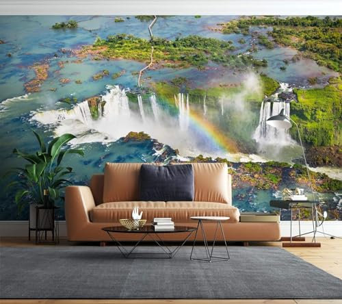 Fototapete 3D Effekt 3D-Seefall, 396 x 280 cm Wandaufkleber Kinderzimmer Wandsticker Wohnzimmer Sticker Hintergrund Wandbilder