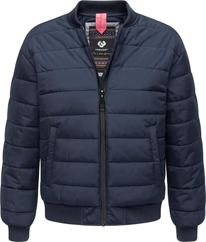 Ragwear Damen Winterjacke wasserdichte Kurze Bomberjacke mit wasserdichtem Reißverschluss Bombina YOUMODO XS-3XL