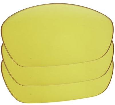 IMYTPFT Oakleys Straight Jacket 2007 Lot de 3 verres polarisés Jaune transparent, Jaune transparent, Taille unique